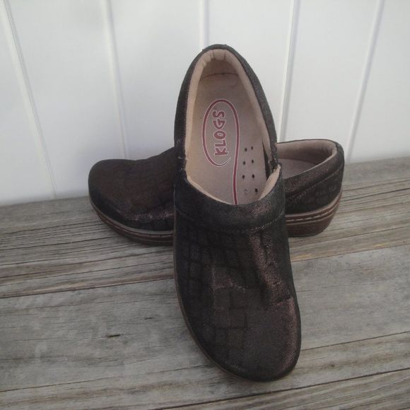 Klogs Clogs Upper Leather Brown Hippie Nurse Shoes Size 8.5 - Picture 9 of 9